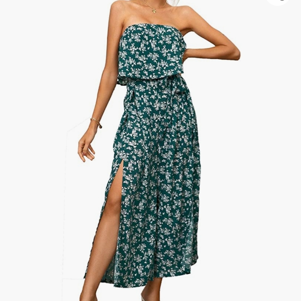 NWOT Wide Leg Floral Jumpsuit